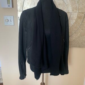 Free People vintage open moto style coated Jacket